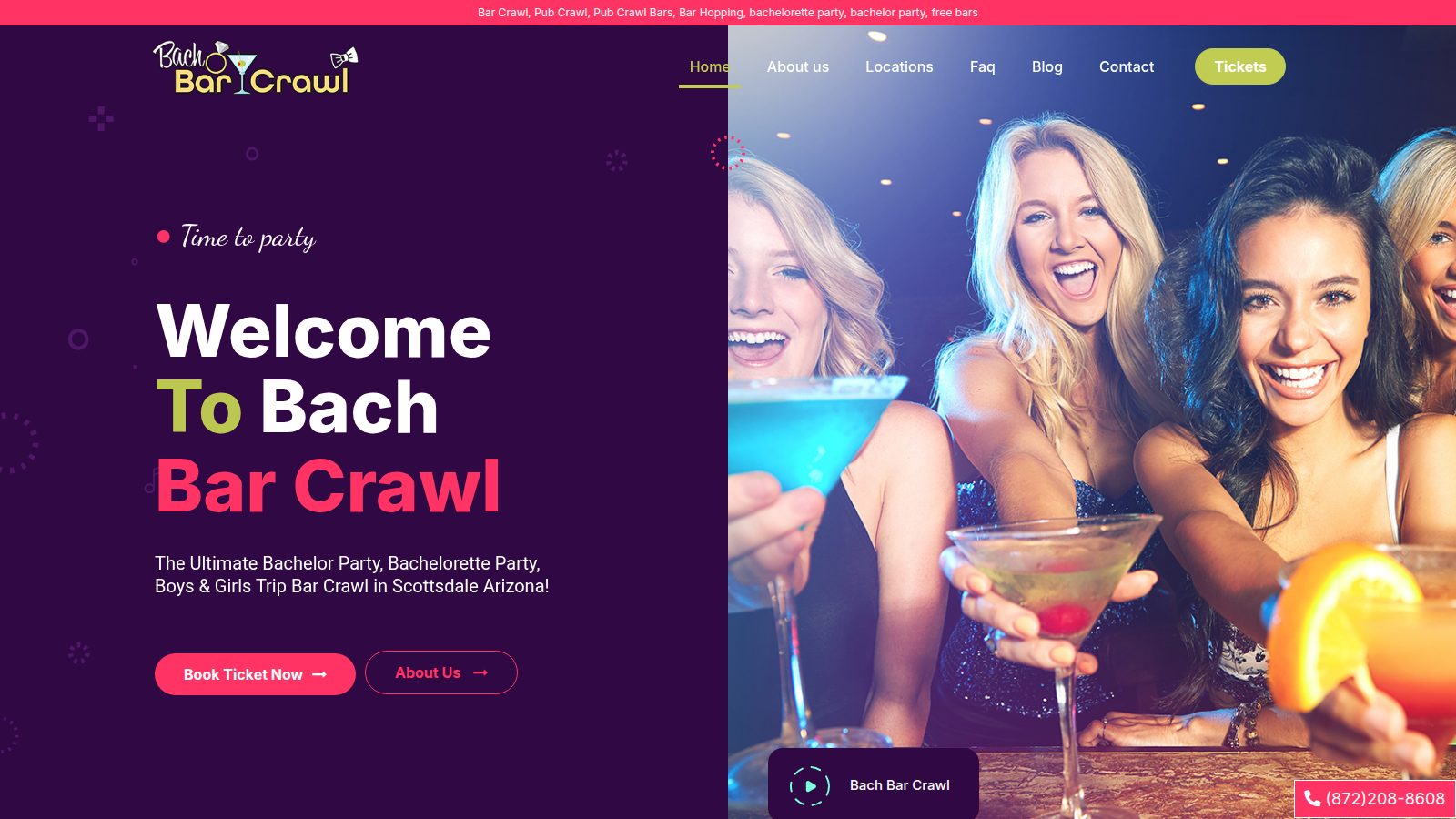 Nightlife Events Website & Booking